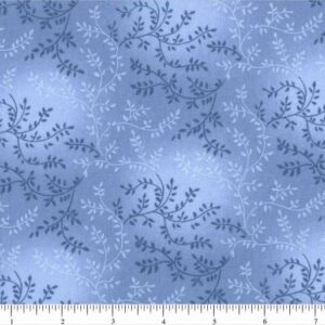 108" Medium Light Blue Leaves