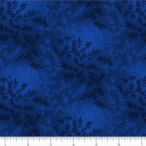 108" Darker Blue Leaves