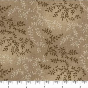108" Medium Light Brown Leaves
