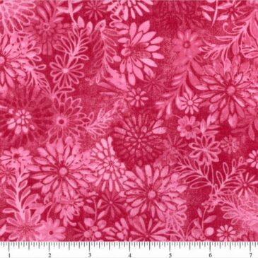 108″ Rosy Red Flower Bursts