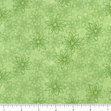 108″ Lime Green Daisies