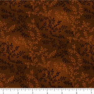 108" Chocolate Brown Leaves