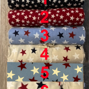 5″ by 108″ Strips of Stars Fabric