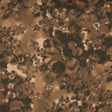 108″ Chocolate Faded Floral