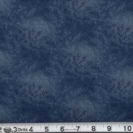 108″ Cloudy Navy Blue Leaves