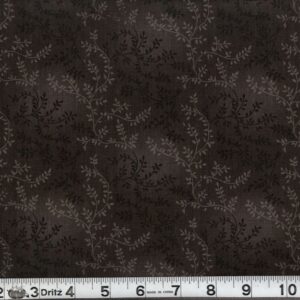 108" Dark Brown Leaves