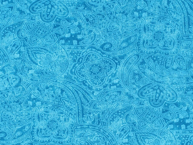 108 Shelby Quilt Backing Fabric - Paisley in Emerald Green - 1738-66
