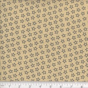 108" Hallow Blue Stars on Cream