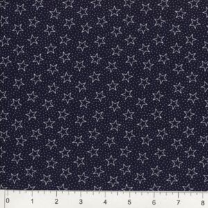 108" Small Hallow White Stars on Blue