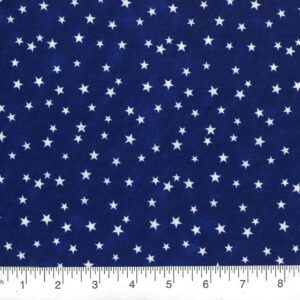 108" Small Solid White Stars on Blue