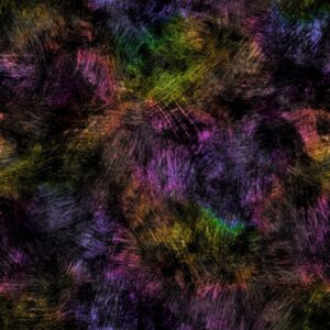 108" Brush Strokes Black, Purple, Green and Yellow