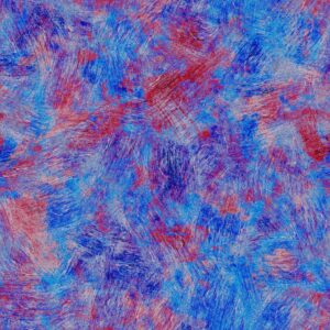 108" Brush Strokes Blue and Red