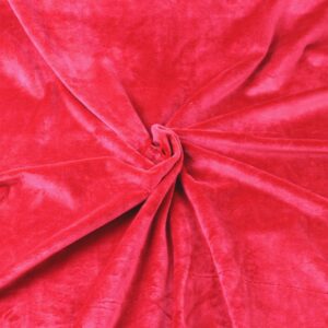 108" Slinky Minky Red