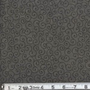108" Curly-Q Black