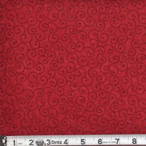 108" Curly-Q Red