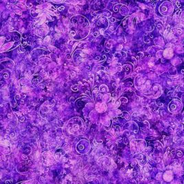 108″ Queen Gardens Purple