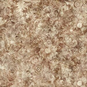 108" Queen Gardens Light Brown