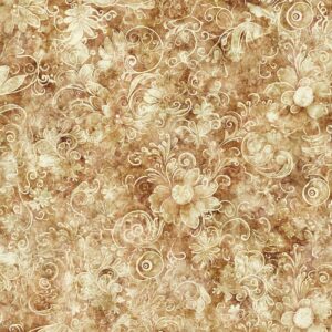 108" Queen Gardens Light Light Brown