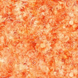 108″ Queen Gardens Orange
