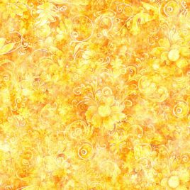 108″ Queen Gardens Yellow