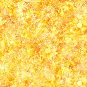 108" Queen Gardens Yellow