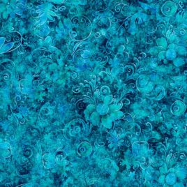 108″ Queen Gardens Medium Teal