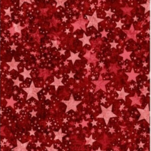 108" Patriotic Stars on Red