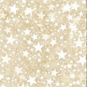 108" Patriotic Stars on Cream