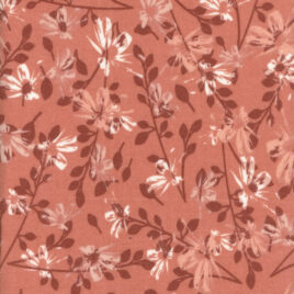 108″ Flowers on Soft Orange Flannel