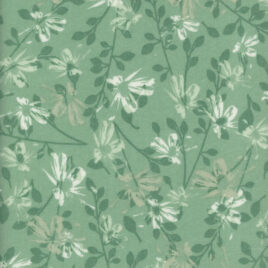108″ Flowers on Soft Green Flannel