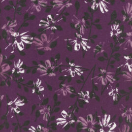 108″ Flowers on Plum Flannel