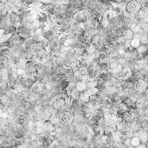 108" Queen Gardens Light Gray